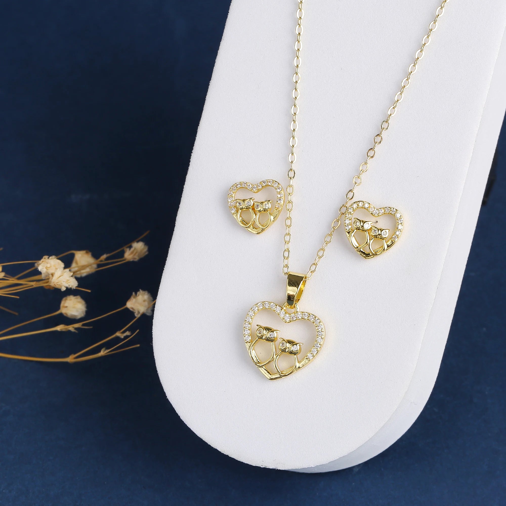 5 Style New Design Animals Dragonfly Turtle Zirconia Jewelry Set Necklace Earrings for Woman Daily Party Jewelry Accessories Qme 2