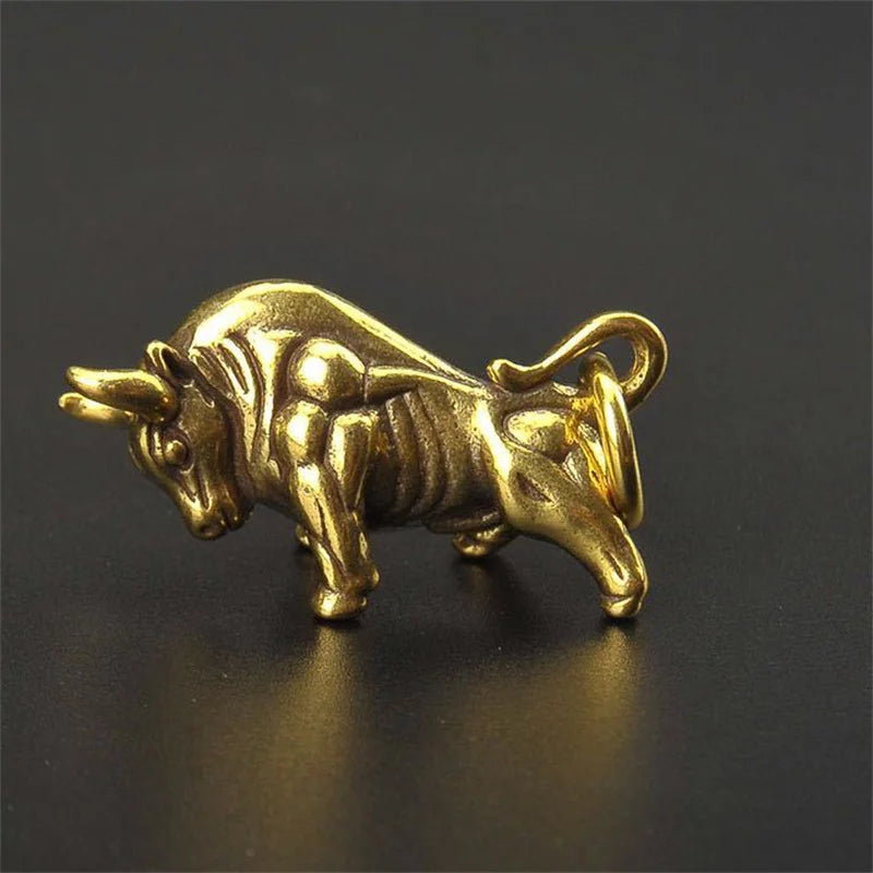 Home Office Desk Decorative Ornament Mini Retro Brass Wall Street Qme