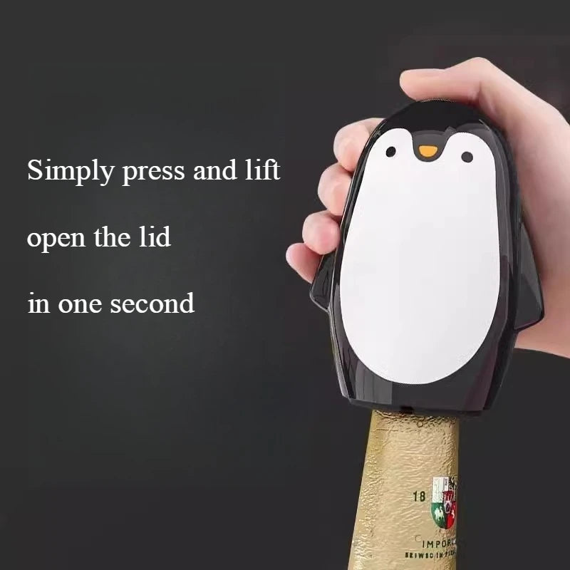 Penguin Bottle Opener Cartoon Portable Can Beer Beverage Home Qme