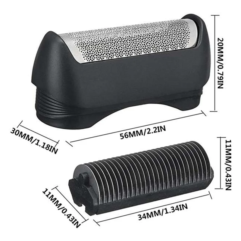 A02F-4X 11B Shaver Foil Cutter For Braun Series 110 120 130 140 150 Electric Shaving Head Shaving Mesh Grid Screen Qme