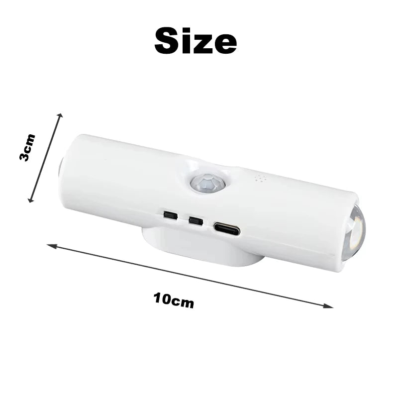 Smart RGB Double-head Wall Light Motion Sensor Magnetic Night Qme