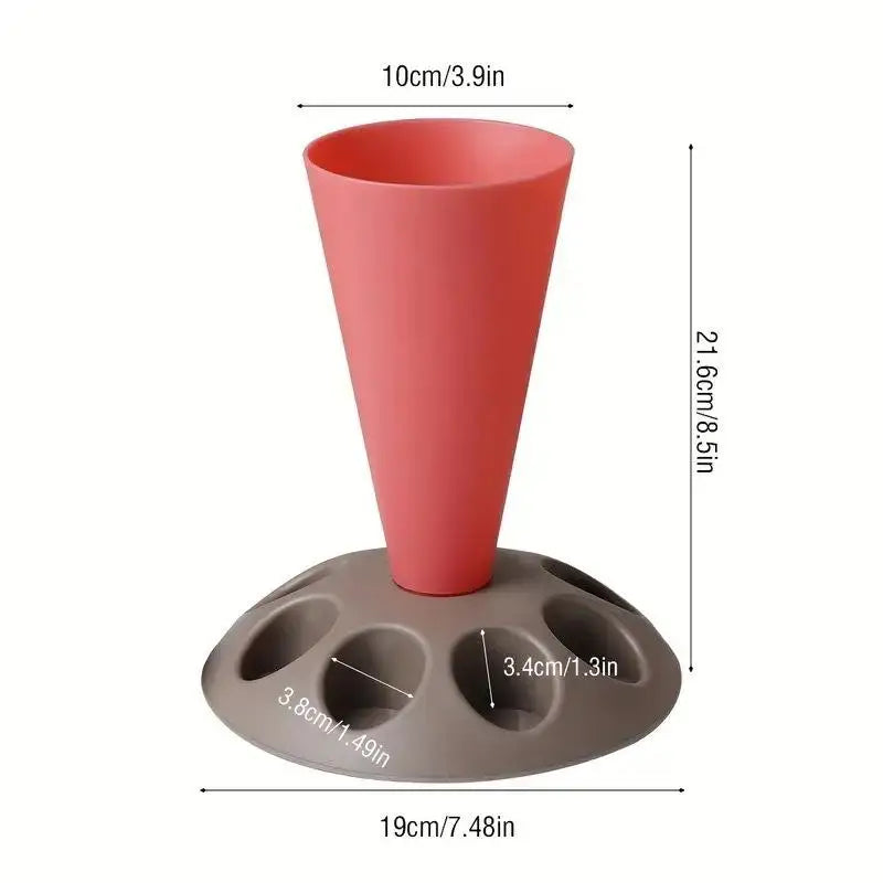Piping Bag Nozzles Storage Rack Stand 8 Slots Large Capacity Pastry Qme A3