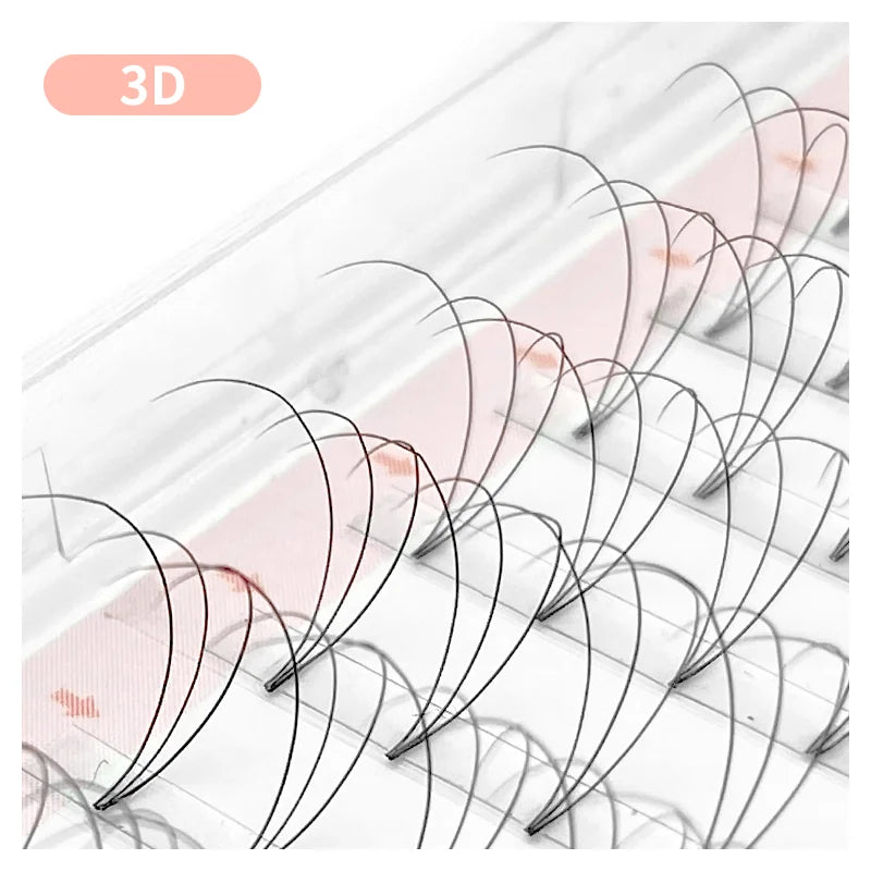 NATUHANA 3D 4D 5D 6D 8D 10D Short Stem False Lashes Premade Russian Qme