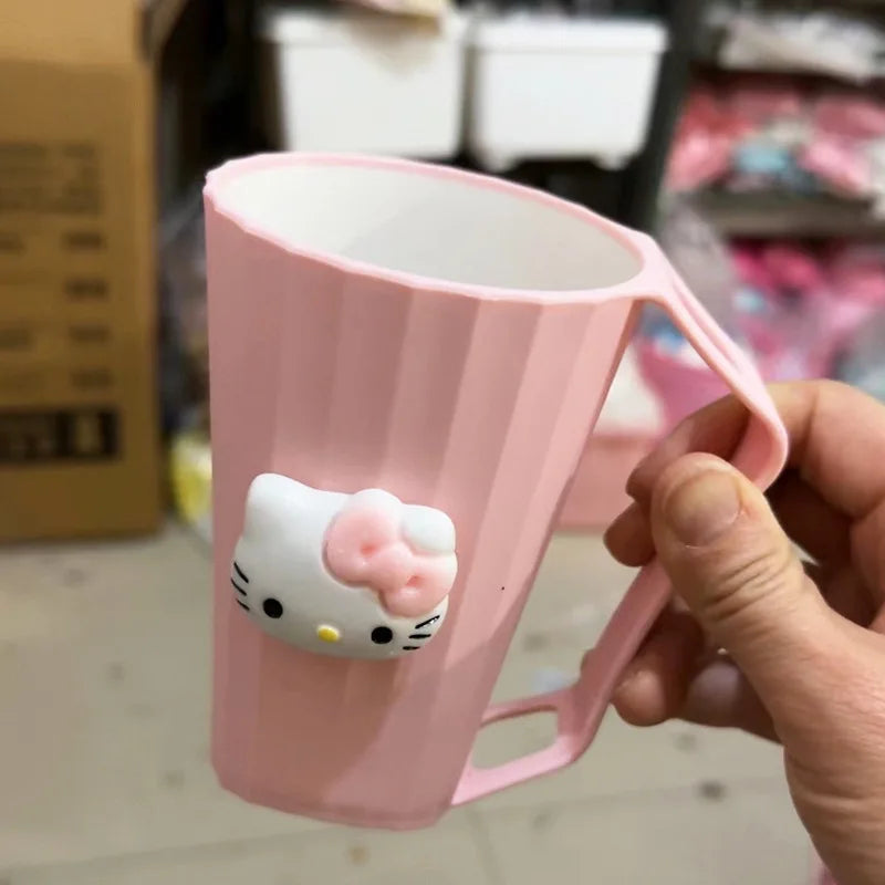 Kuroomi Mouthwash Cup Cinnamon Dog Cup Toothbrush Cup Minimalist Couple's Bathroom Cup Set Qme 4