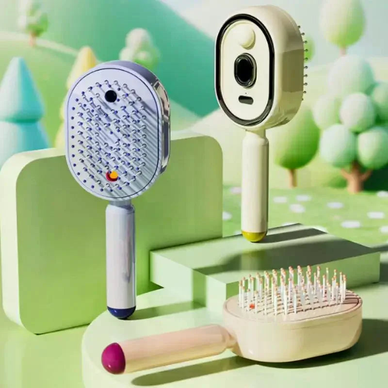 1 Vibration Scalp Massage Comb Hair Care Spray Head Massager Portable Qme