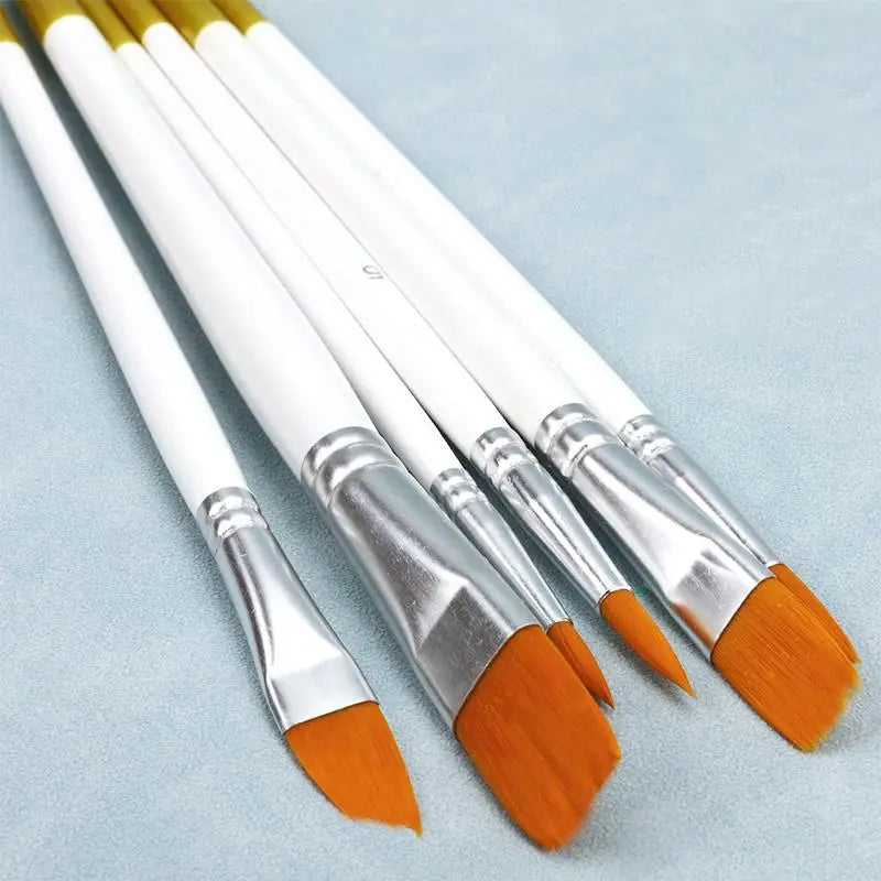 Artist Nylon Paint Brushes Paintbrushes Acrylic Oil Watercolor Qme