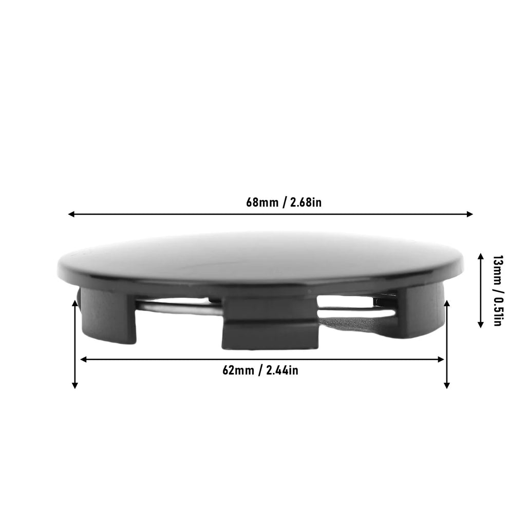 4Pcs Universal Car Wheel Center Caps OD 68mm ID 62mm Hub Center Covers Auto Wheel Replacement Accessories Parts Qme