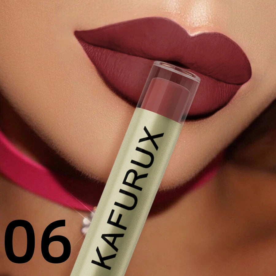 20 Colors Dark Brown Nude Liquid Lipsticks Waterproof Velvet Matte Qme 06