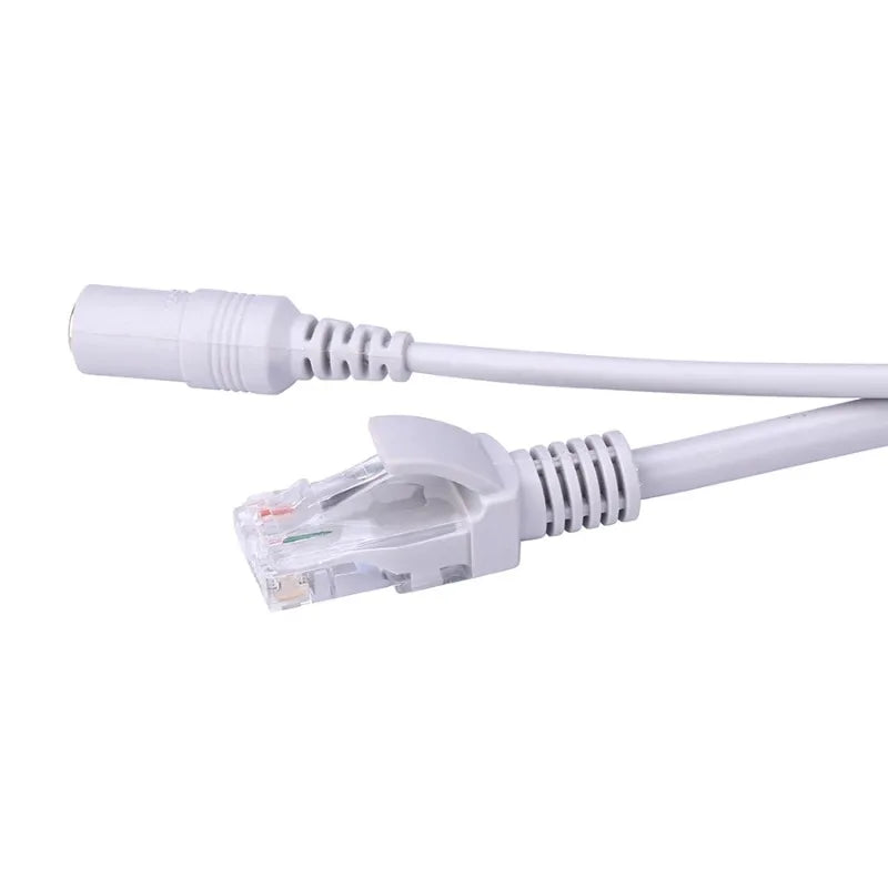 1PCS HD Surveillance Camera Cable RJ45 Ethernet DC Power Integrated Thickened Monitoring Tail Cable Qme
