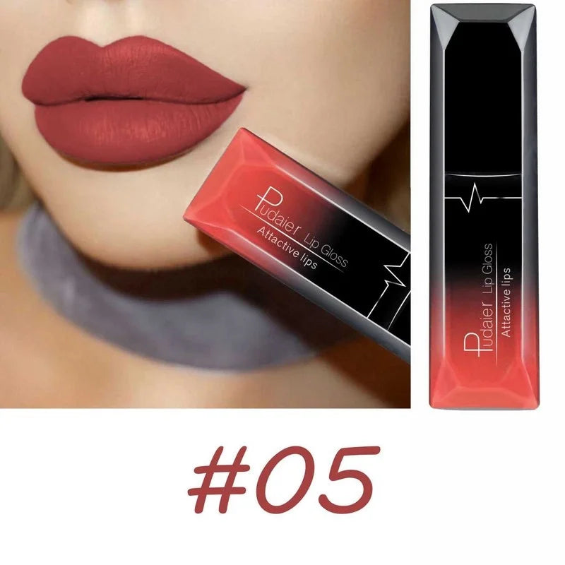 Matte Liquid Lipstick 17 Colors Long Lasting Lip Gloss Velvet Cream Qme 05
