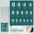 Nailpop Soft Matte False Nail Tips No File Required Durable Premium Qme S-Coffin