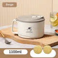 Stainless Steel Large Capacity Noodle Bowl Lid Durable Kitchen Dining Qme A2