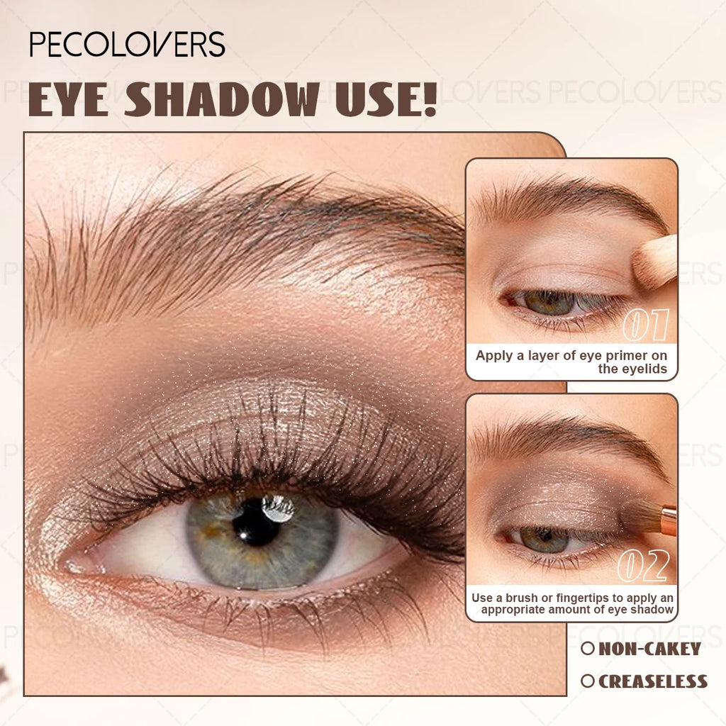 Pearly Shimmer Eyeshadow Cream Soft Mist Velvet Texture Forest Green Qme