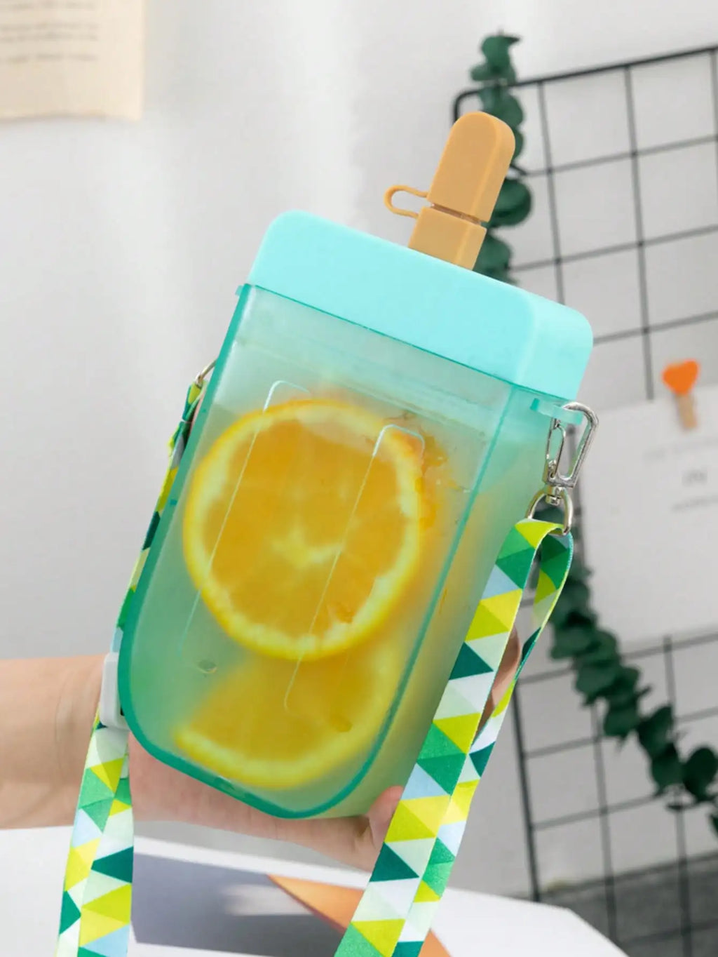 Fashion Creative Straw Plastic Water Cup Heat-resistant 3D Ice Cream Qme