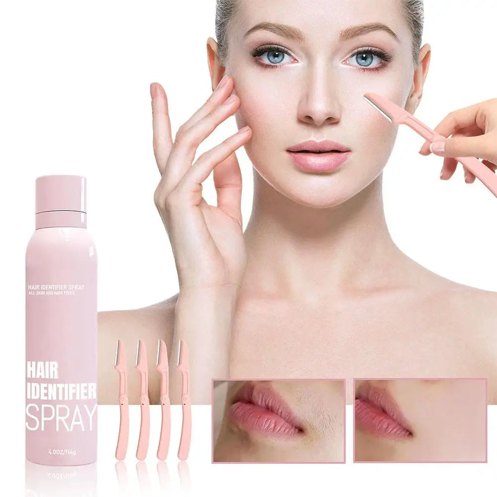 Hair Identifier Spray Face Shaving Skin Body Dermaplaning Razors Qme