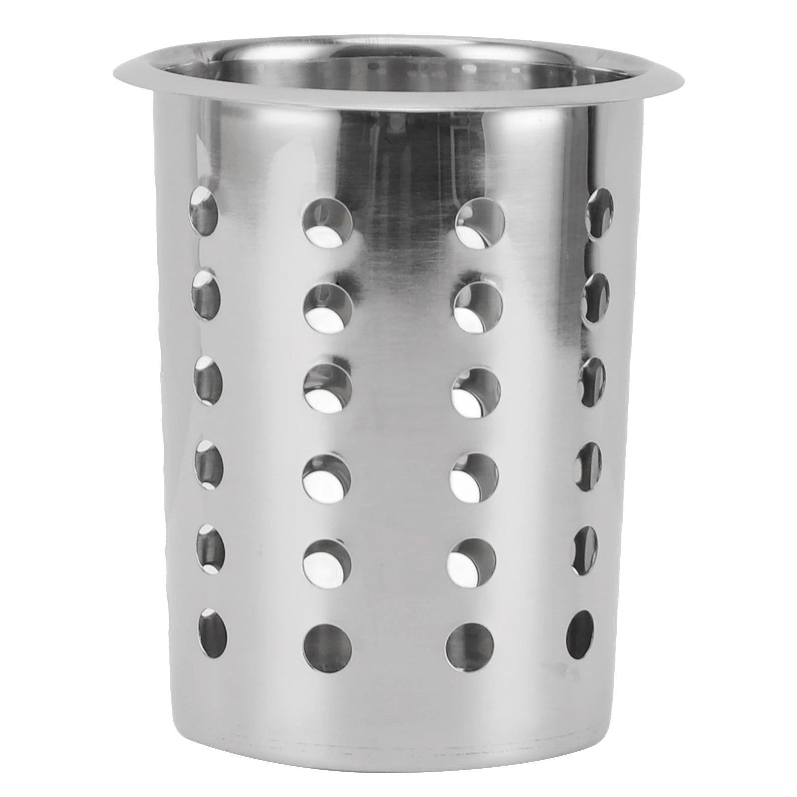Stainless Steel Utensil Holder Large Capacity Mess Proof Kitchen Utensil Holder for Countertop for Knife for Chopsticks Qme with hole