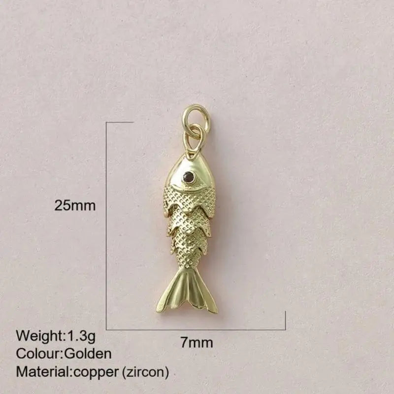 Fashion Cute Colored Enamel Fish Charms For Jewelry Making Supplies Bohemian Animal DIY Earring Bracelet Necklace Accessories Qme A17