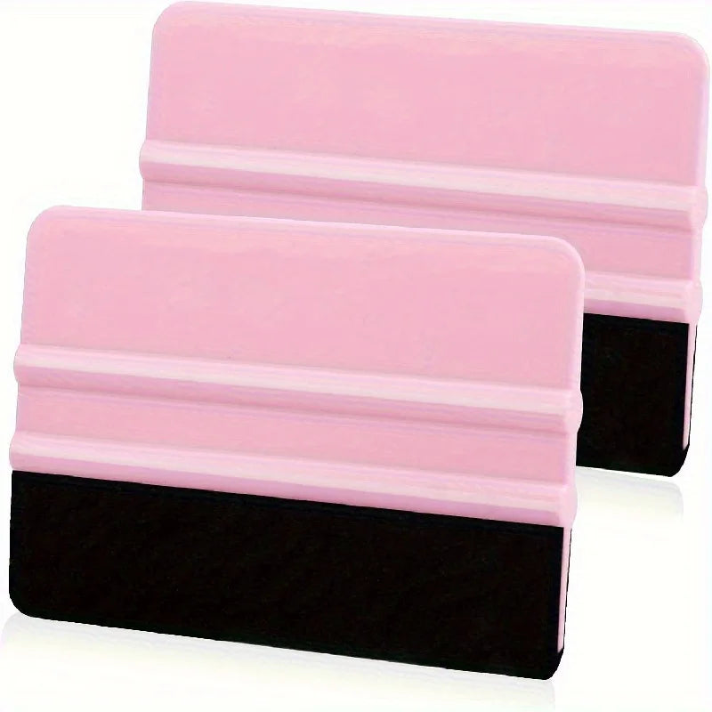 5pcs Purple And Teal Squeegee, Squeegees for Vinyl Purple And Coral, Vinyl Squeegee Tools Vinyl for Crafting Vinyl Application Qme