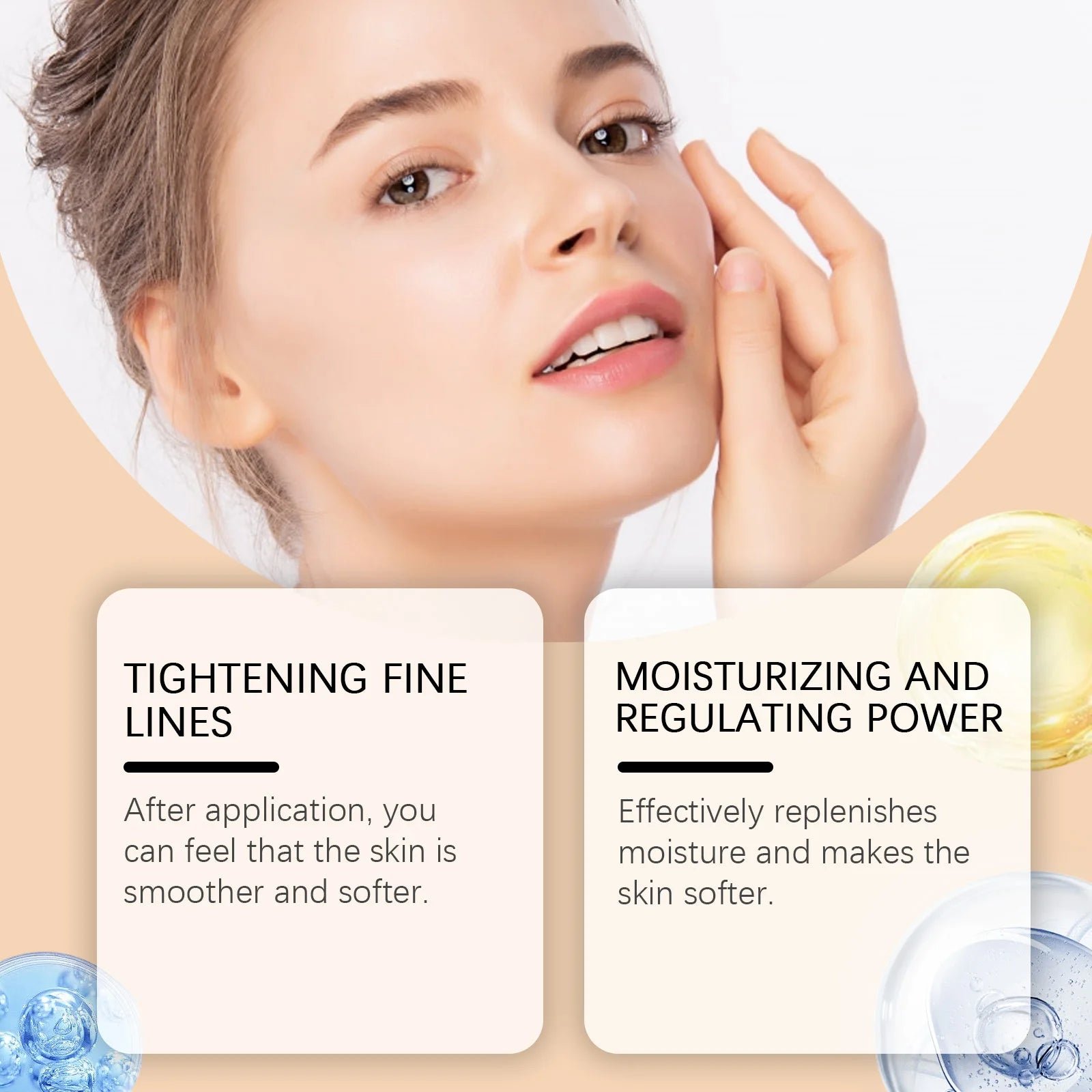 VE Retinol Facial Essence Moisturizing Nourishing Firming Lift Oil Balance Brighten Skin Tone Minimize Pores Smooth Skin Serum Qme