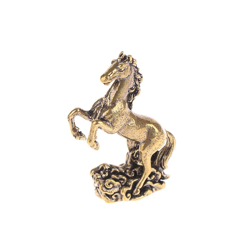 Bronze Horse Desktop Decoration Living Room Tea Table Sculpture Qme A