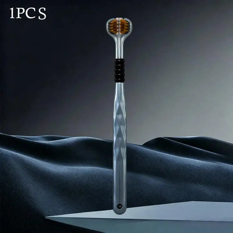 Three Sided Soft Bristled Toothbrush Adult Household Cleaning Qme 1pcs