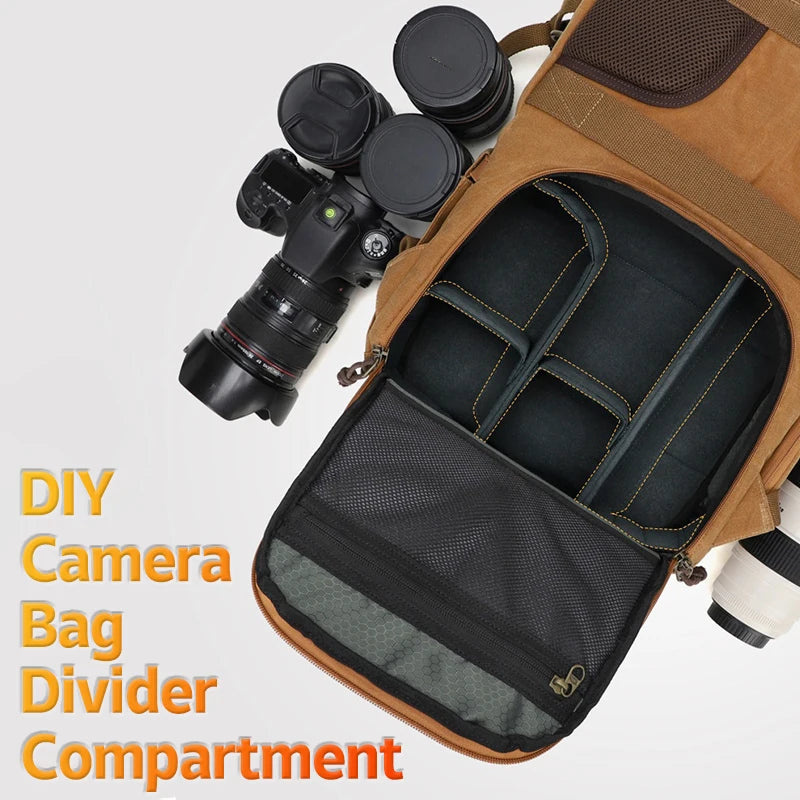 DIY Backpack Camera Divider Organizer Portable Camera Bag Replacement Compartment Folding Backpack Camera Lens Divider Qme