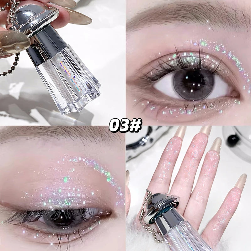 Gege Bear UFO Pendant Shiny Eyeshadow Liquid Pearlescent Fine Shimmer Qme GX1355-3