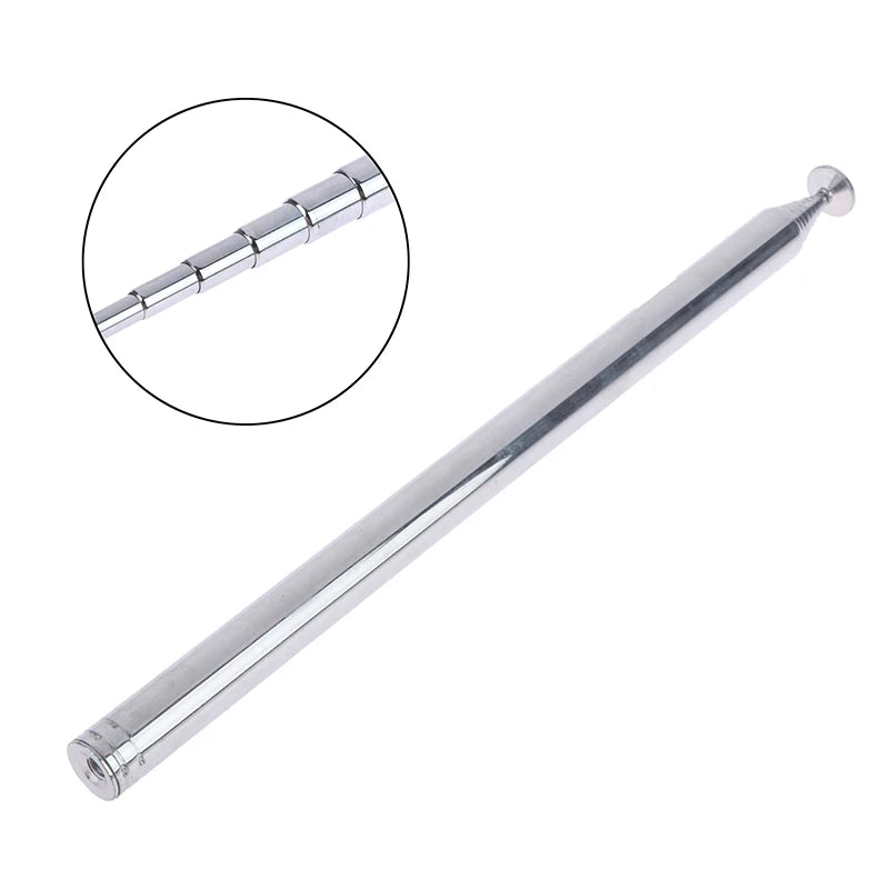 10 Section Stainless Steel Telescopic Antenna FM AM Aadio Qme