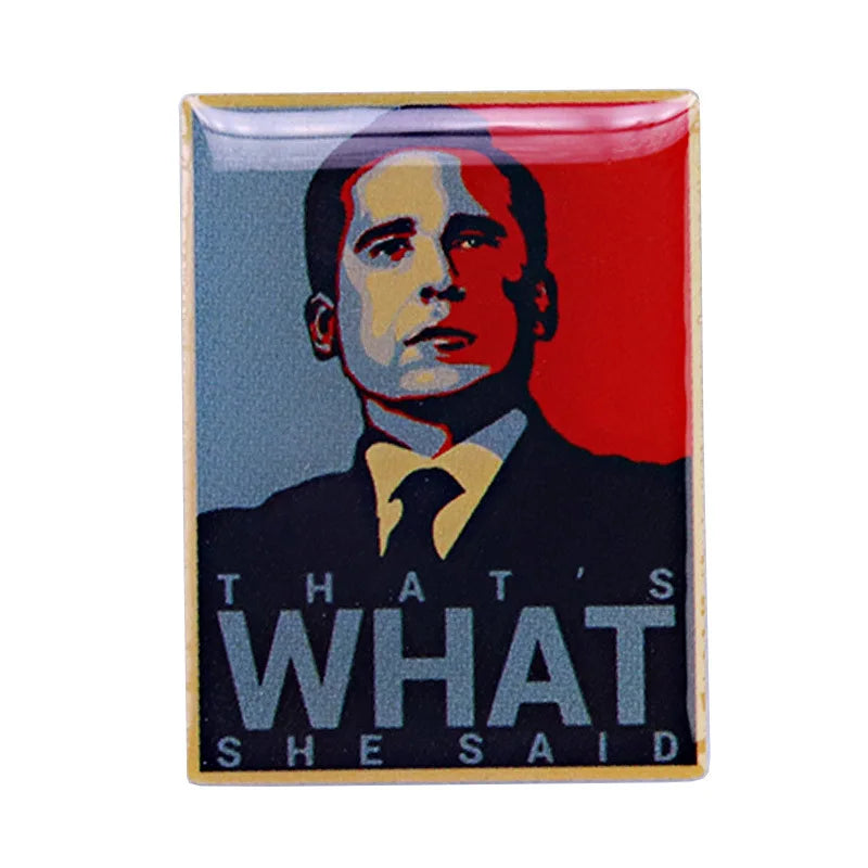 Classic Comedy Enamel Pins American Fashion TV Show Brooches for Friends Backpack Metal Lapel Pin Badges Jewelry Wholesale Qme style 1