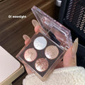 4-colors Planet Diamond Glitter Eyeshadow Palette Aurora Purple Qme 01Moonlight