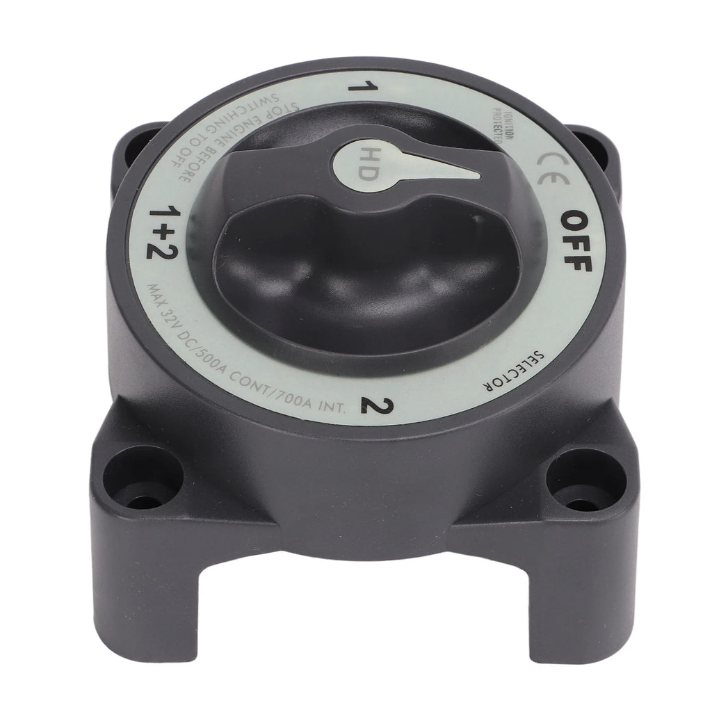 Power Kill Battery 500A Marine Battery Disconnect Heavy Duty 4 Position Battery Selector for RV Boat Qme