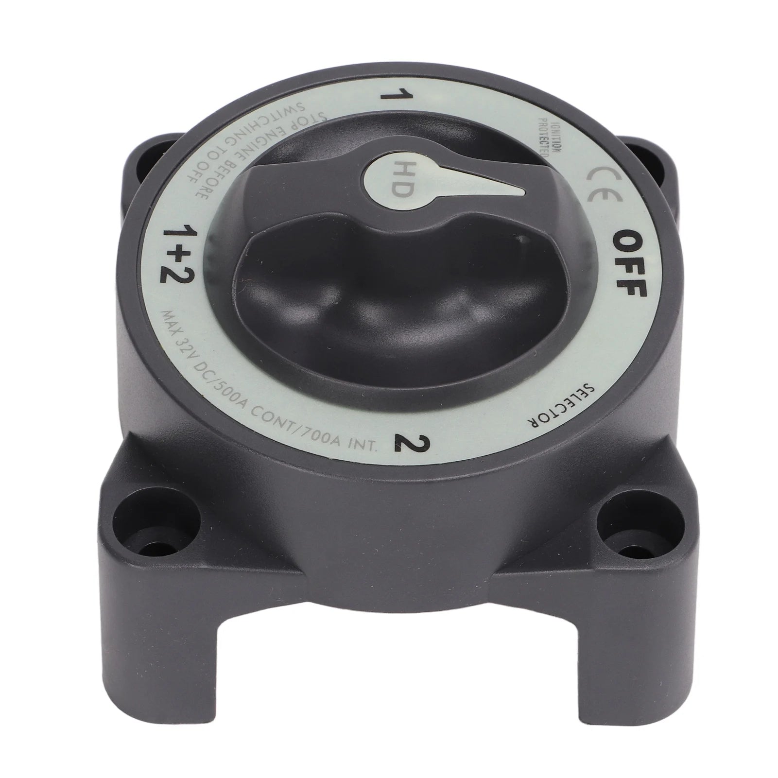 Power Kill Battery 500A Marine Battery Disconnect Heavy Duty 4 Position Battery Selector for RV Boat Qme