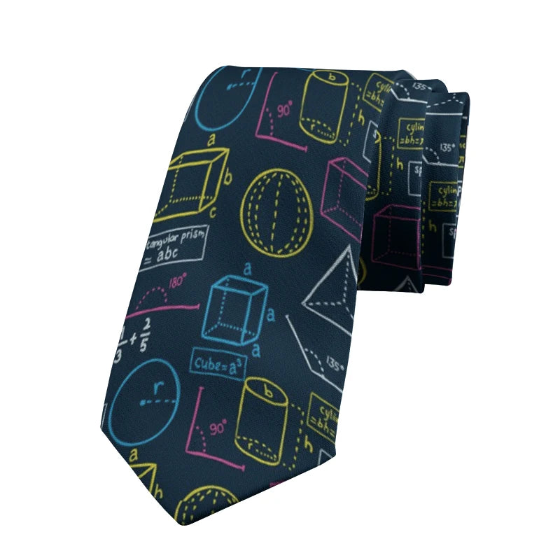 Interesting Creative Mathematical Formulas Casual Tie Scientific Qme style2