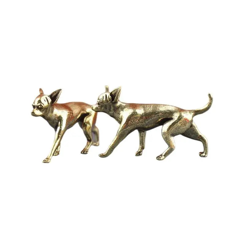 Hairless Dog Animal Desktop Ornaments Brass Puppy Entrance Coffee Qme Default Title