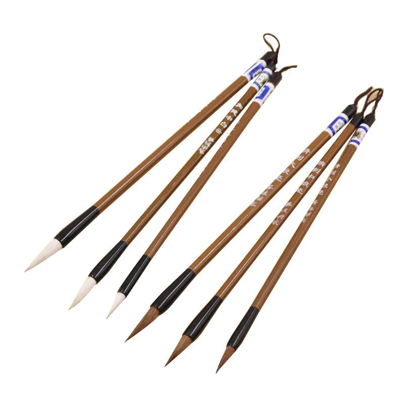 3Pcs Enlightenment Brush Calligraphy Practice Brush Student Practice Brush Beginner Calligraphy Brush Painting Stationery Qme