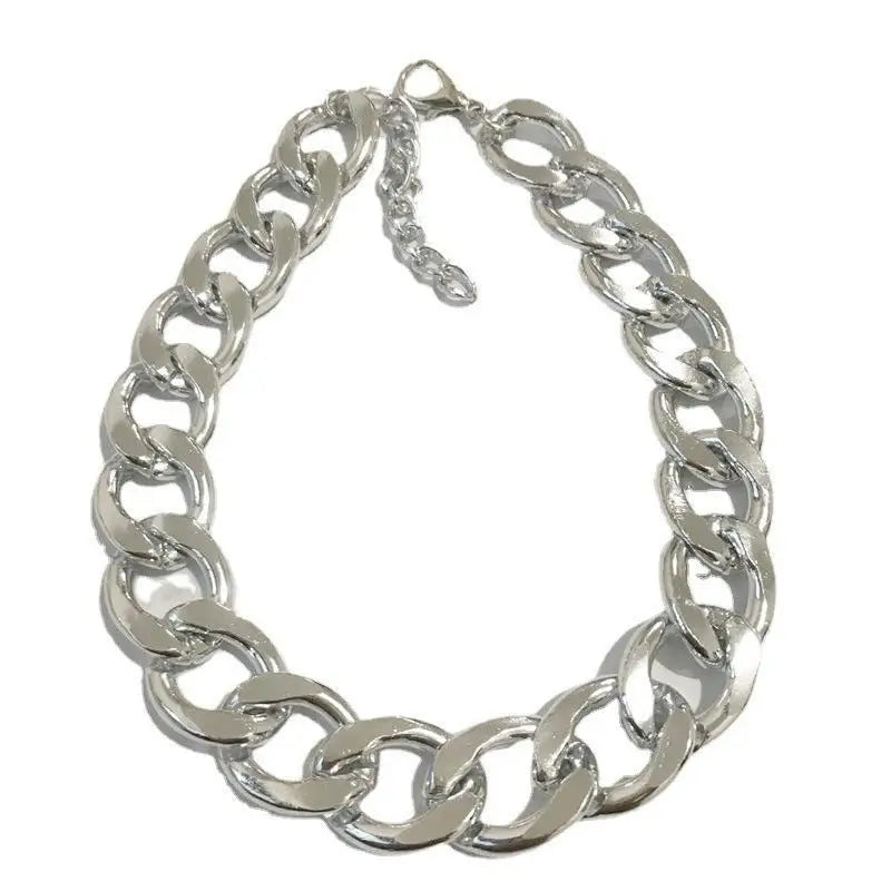 Dog Chain Cuban Collar Walking Metal Chain Collar With Design Secure Buckle Pet Cat Cuban Collar Jewelry Accessories Qme A1