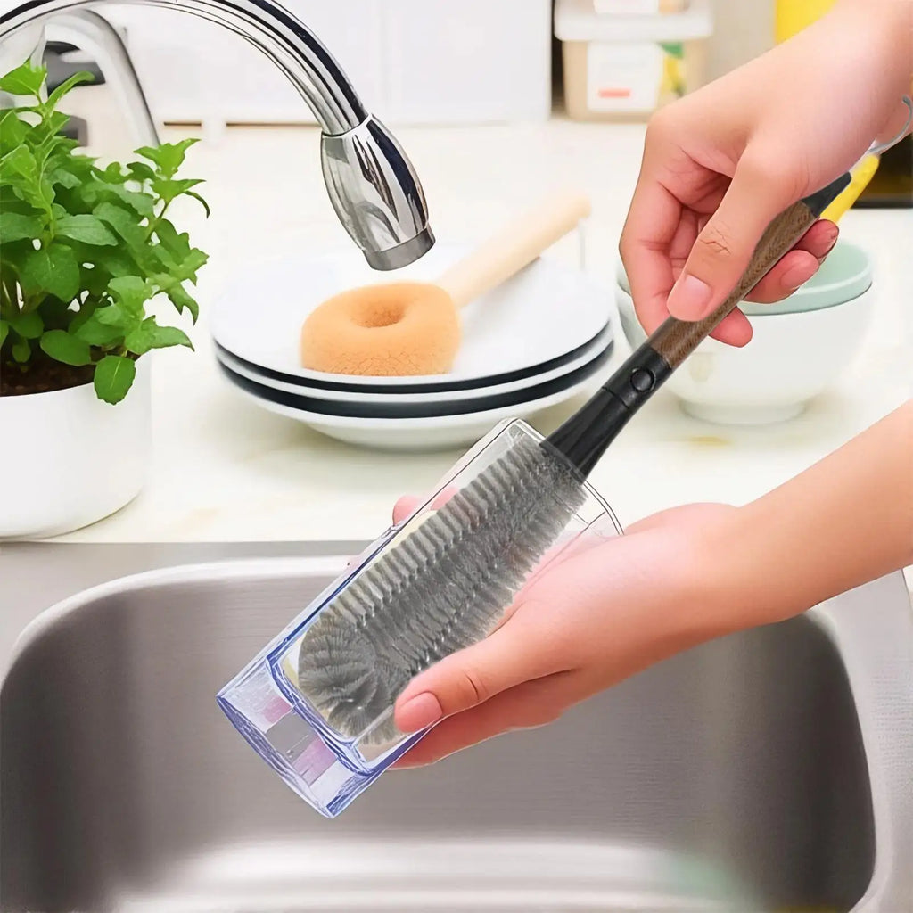 Bottle Cleaning Brush Brushes Deep Drinkware Tight Spaces Scrubber Qme
