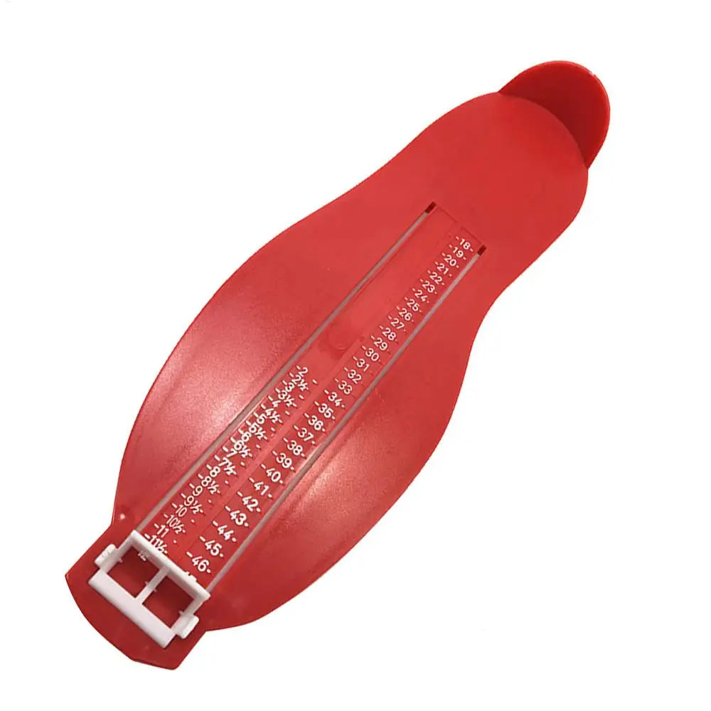 Foot Measurement Device Shoe Size Measuring Devices for Adults Shoe Feet Measuring Ruler Measurement for All UK Standard Shoe Qme Red