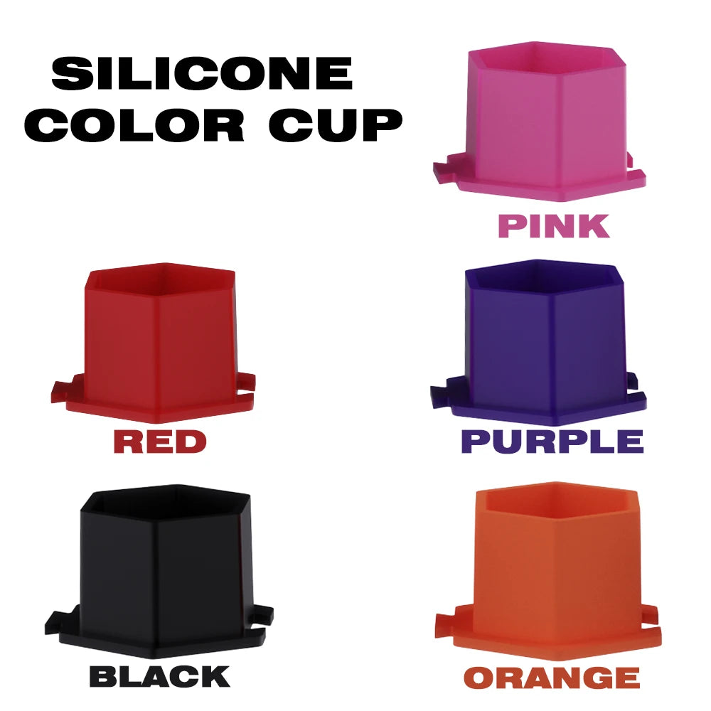 200Pcs Disposable Tattoo Silicone Ink Cup Permanent Makeup Pigment Holder Container Cap Tattoo Ink Accessories for Tattoo Artist Qme