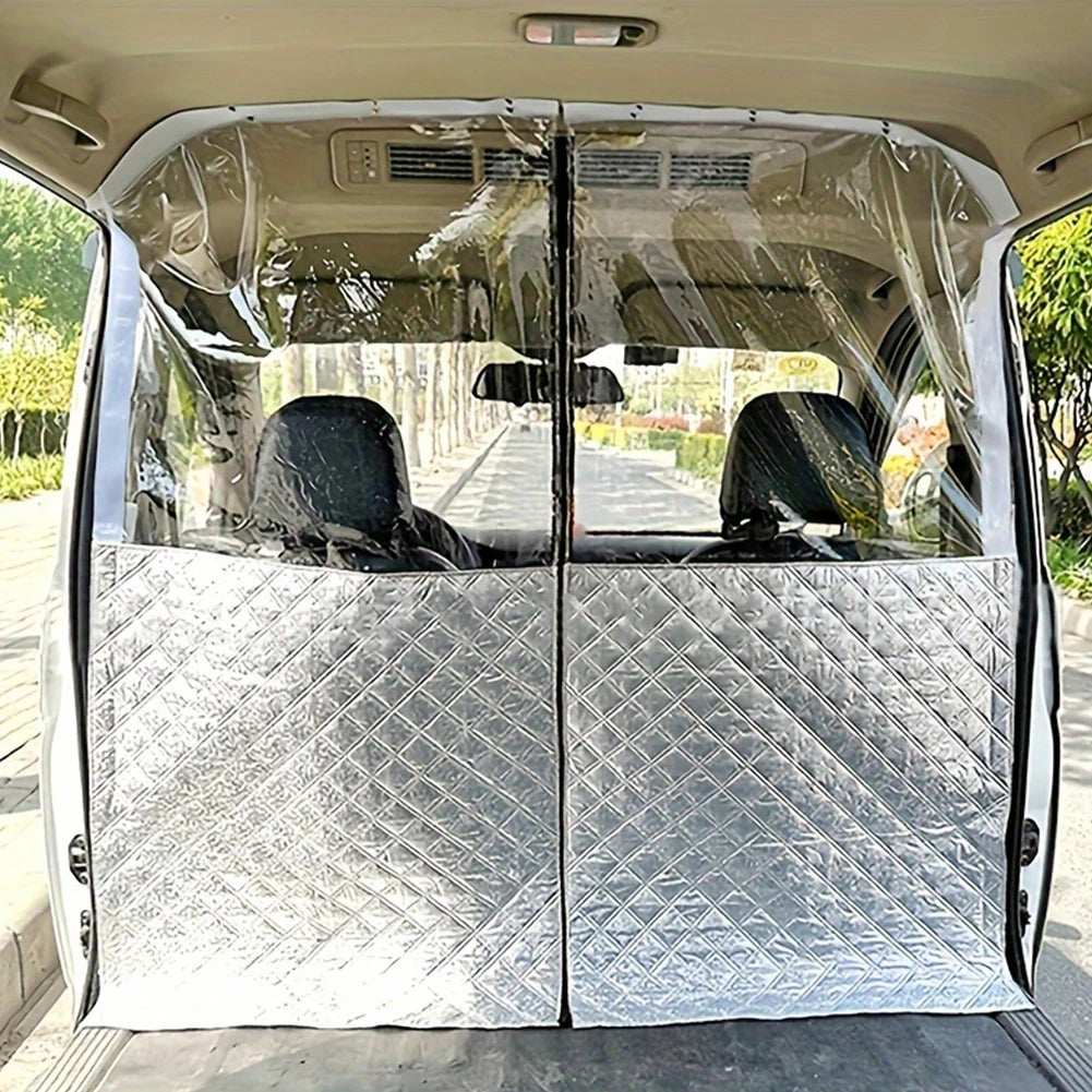 Car Divider Isolation Curtain Car Divider Heat Insulation Curtain Car Divider Privacy Curtain for Ford Car Accessories Qme