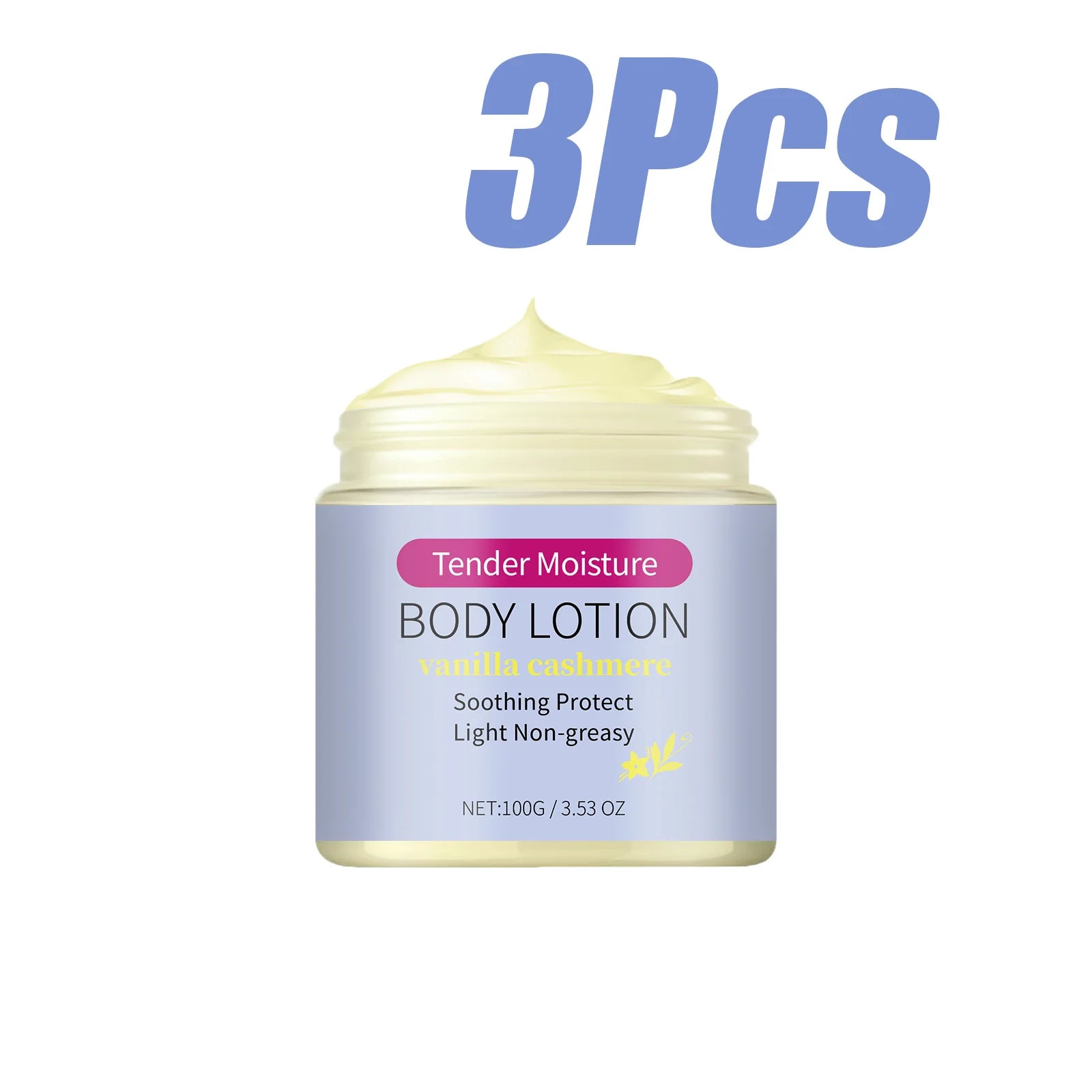 Tender Moisture Body Lotion Vanilla Cashmere Nourishing Dry Skin Care Lightweight Non-Greasy 24h Hydration for All Skin Types Qme 300g Boxed