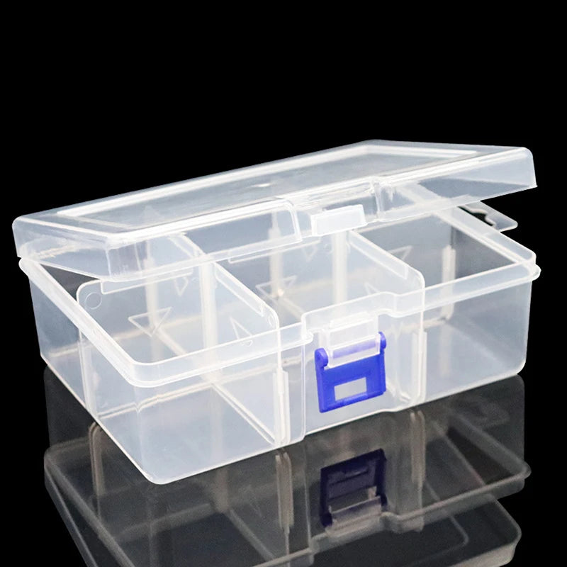 Removable Storage Box Tools Jewelry Fishing Gear Desktop 6-Grid Qme