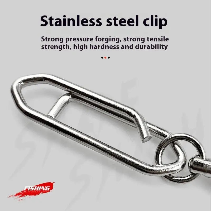 Fishing Rolling Swivel Power Clips Quick Change Snap Swivels Qme