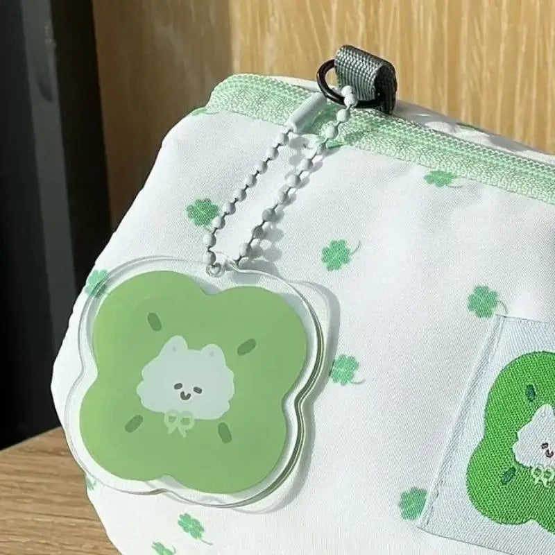 Cute Sizeable Four-leaf Clover Kitten Themed Organizer Pencils Qme A2