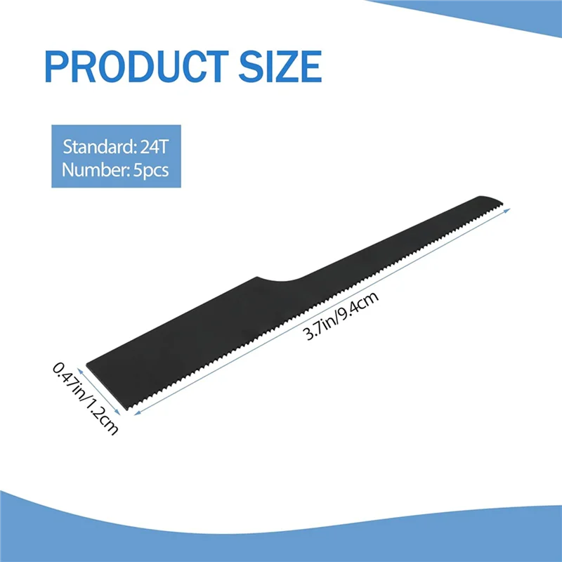 A02F-24T Industry Air Saw Blades For Tooth Reciprocating Saw Blade Compatible Silver Line Air Body Saw 10Pcs Qme