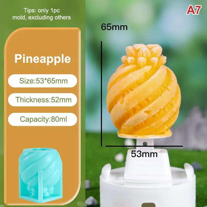 Easy Release Cake Chocolate Jelly Soap Mold DIY Food-safe Fruits Ice Qme A7