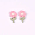 10pcs 17x30mm mix colors Flower patch Cute Woven Clothing decoration for DIY Headwear/Clothing/Shoes/Bags cp3837 Qme 17x30mm-6