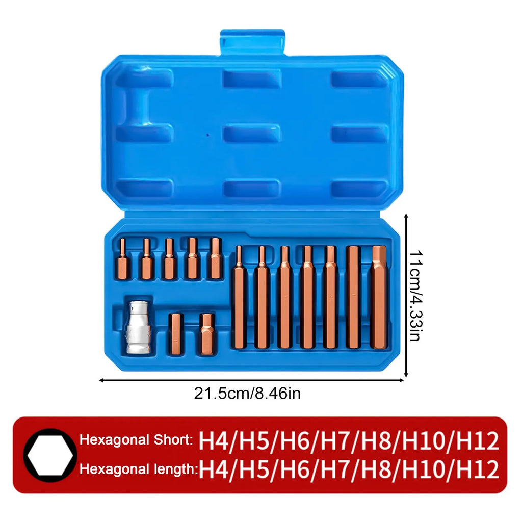 Screwdriver Bits Magnetic Heavy Duty Metal Socket Repair Tool Qme