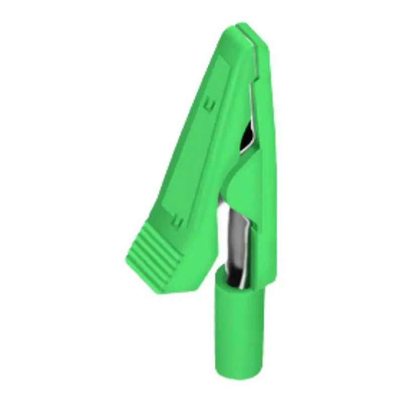 1 10A Insulated Alligator Clip Battery Test Banana Female Adapter Qme Green 1pcs