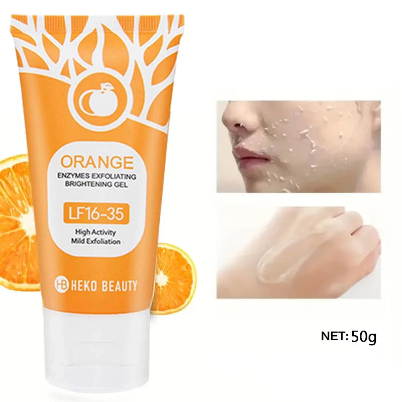 Orange Exfoliating Gel Exfoliation Dead Removal Deeply Cleansing Qme 1pcs